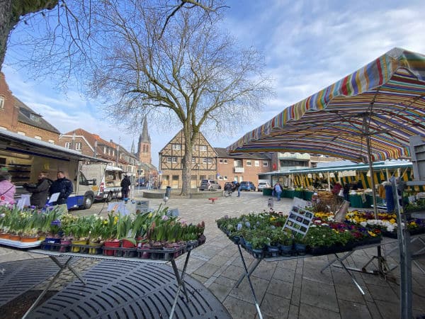 Wochenmarkt in Oedt Wochenmarkt in Oedt